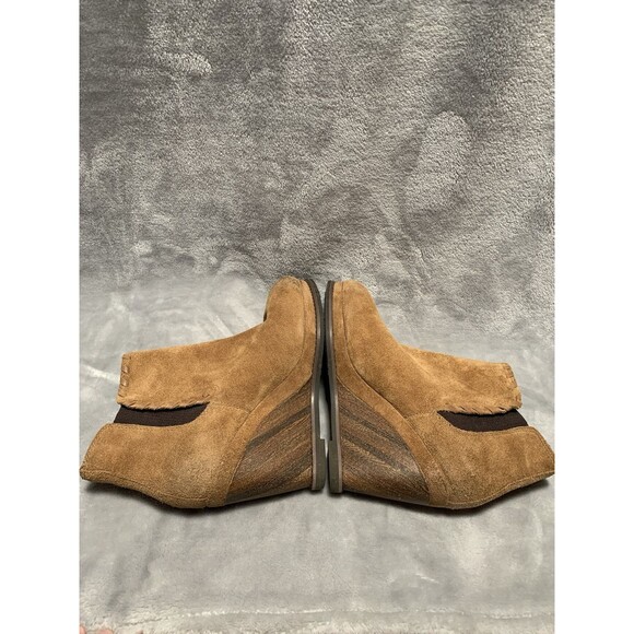 Ariat Women's Belle Wedge Bootie 8.5B Sand Tan Suede Western Chic Cowgirl Soho - Picture 13 of 16